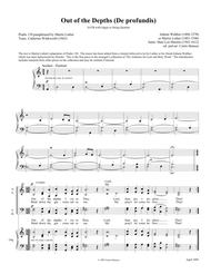 Out of the Depths (SATB) Sheet Music by Johann Walther / Martin Luther