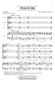 Psalm 100 Sheet Music by Rene Clausen