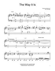 The Way It Is Sheet Music by Bruce Hornsby