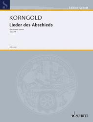 Lieder des Abschieds op. 14 Sheet Music by Erich Wolfgang Korngold