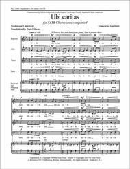 Ubi caritas Sheet Music by Giancarlo Aquilanti