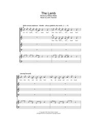 The Lamb Sheet Music by John Tavener