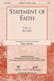 Statement Of Faith (Anthem) Sheet Music by Marty Hamby