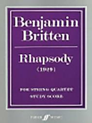 Rhapsody Sheet Music by Benjamin Britten
