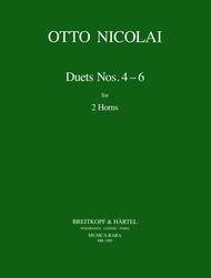 Duets Nos. 4-6 Sheet Music by Otto Nicolai