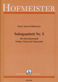 Solo-Quartett Nr. 3 Sheet Music by Franz Anton Hoffmeister