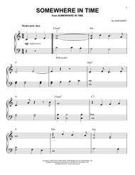 Somewhere In Time Sheet Music by John Barry