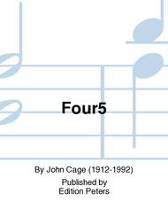 Four5 Sheet Music by John Cage