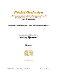 Glazunov - Meditation for Violin and String Quartet