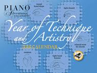 Year of Technique & Artistry 2018 Calendar Sheet Music by Nancy Faber