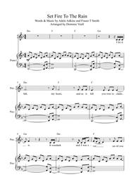 Set Fire To The Rain Sheet Music by Adele