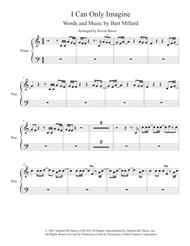 I Can Only Imagine (Easy key of C) - Piano Sheet Music by MercyMe