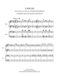 CANCAN  (Piano 4-hands) Sheet Music by Jacques Offenbach