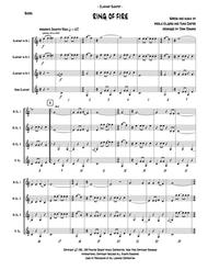 Ring Of Fire (clarinet quartet) Sheet Music by Johnny Cash