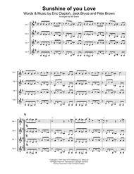 Sunshine Of Your Love Sheet Music by Cream
