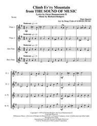 Climb Ev'ry Mountain from THE SOUND OF MUSIC for Flute Quartet Sheet Music by Rodgers & Hammerstein
