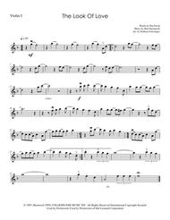 The Look Of Love - String Quartet Sheet Music by Diana Krall