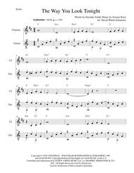 The Way You Look Tonight for clarinet and guitar Sheet Music by Jerome Kern
