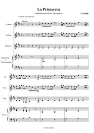 La primavera Sheet Music by A.Vivaldi