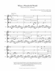 What A Wonderful World (String Quartet) Sheet Music by Louis Armstrong
