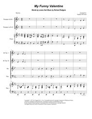 My Funny Valentine (for Brass Quartet) Sheet Music by Elvis Costello