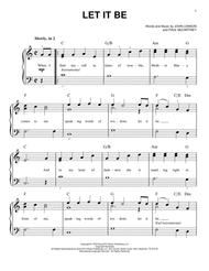 Let It Be Sheet Music by The Beatles