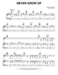 Never Grow Up Sheet Music by Taylor Swift