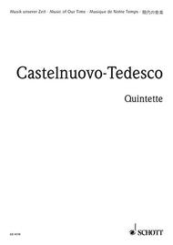 Quintet F Major op. 143 Sheet Music by Mario Castelnuovo-Tedesco