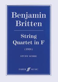 String Quartet in F Sheet Music by Benjamin Britten