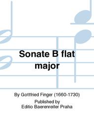 Sonate B-Dur Sheet Music by Gottfried Finger