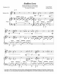 Lionel Richie: Endless Love for Baritone Sax & Piano Sheet Music by Lionel Richie & Diana Ross