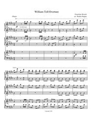 William Tell Overture Piano Trio (1 Piano 6 Hands) Sheet Music by Gioachino Rossini
