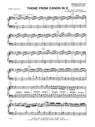 Theme From Canon In D - Piano Accompaniment Sheet Music by Johann Pachelbel