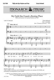 My Faith Has Found a Resting Place Sheet Music by Chuck Bridwell