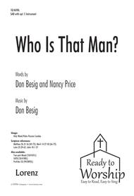 Who Is That Man? Sheet Music by Don Besig