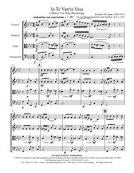 Io Te Vurria Vasa (I Know I'm Only Dreaming) for String Quartet Sheet Music by Eduardo Di Capua