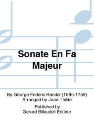 Sonate En Fa Majeur Sheet Music by George Frideric Handel