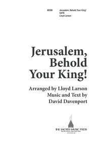 Jerusalem Behold Your King Sheet Music by Lloyd Larson