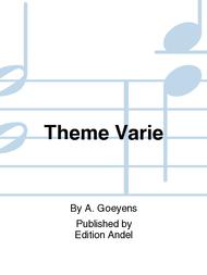 Theme Varie Sheet Music by A. Goeyens