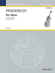 Per Slava Sheet Music by Krzysztof Penderecki