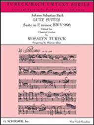 Suite in E Minor BWV996 Sheet Music by Johann Sebastian Bach