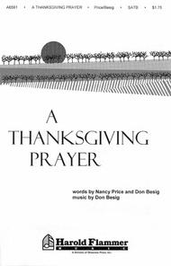 A Thanksgiving Prayer Sheet Music by Don Besig
