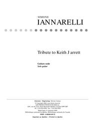 Tribute to Keith Jarrett Sheet Music by Simone Iannarelli