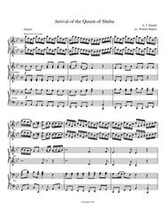 Queen of Sheeba Piano Trio (1 Piano 6 Hands) Sheet Music by George Frideric Handel