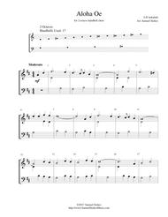 Aloha Oe - for 2-octave handbell choir Sheet Music by Lili?uokalani