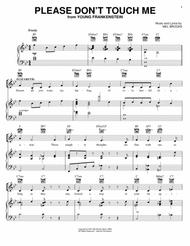 Please Don't Touch Me Sheet Music by Mel Brooks
