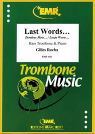 Last Words... Sheet Music by Gilles Rocha
