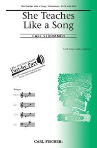She Teaches Like a Song Sheet Music by Carl Strommen