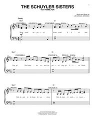 The Schuyler Sisters (from Hamilton) Sheet Music by Lin-Manuel Miranda