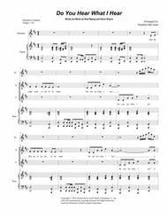 Do You Hear What I Hear (Duet for Soprano and Tenor Solo) Sheet Music by Third Day